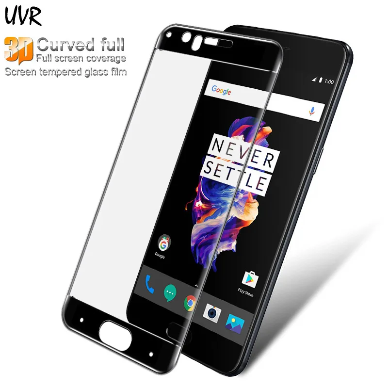 UVR Oneplus5 3D изогнутый край Полное покрытие экрана Защитная пленка Закаленное