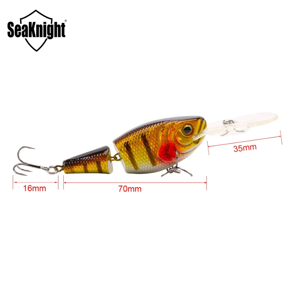 SK028 доску приманки 1 UNID 70 мм 10 г 0 ~ 5 м 2 секции Crankbait Жесткий Пластик Рыбалка