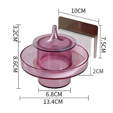 

Houmaid Bathroom Fixtures Plastic CornerRack Accessories Corner Storage Holder Wall Shelf Toilet Hanging Box Jewelry Cotton Tray