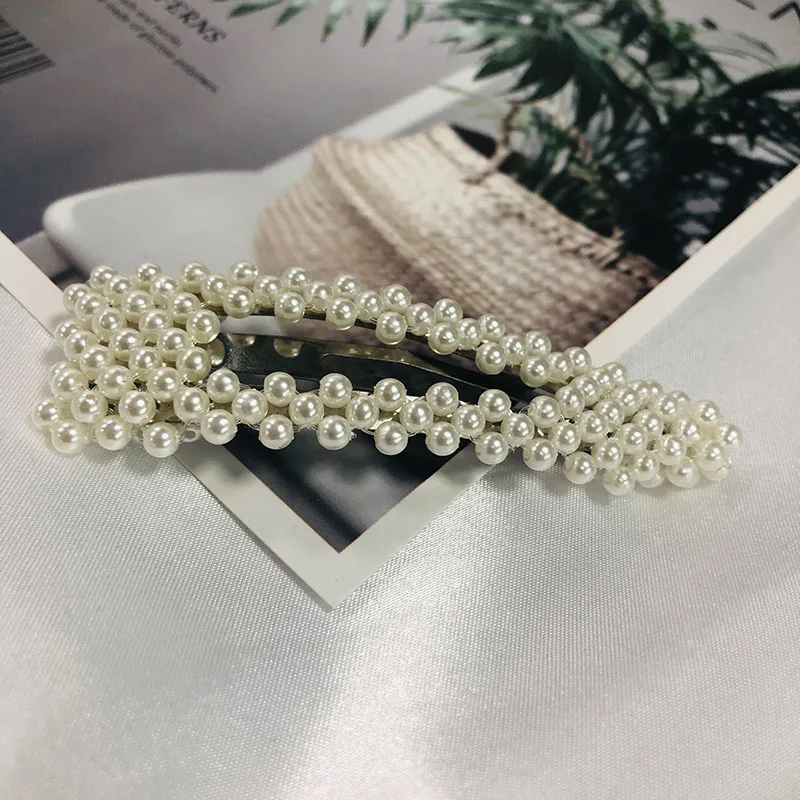 60005 Fashion snoops, корейский дизайн, имитация заколка с жемчужиной, заколка для волос для женщин и девушек, заколки для волос, свадебные аксессуары для волос - Окраска металла: 60005