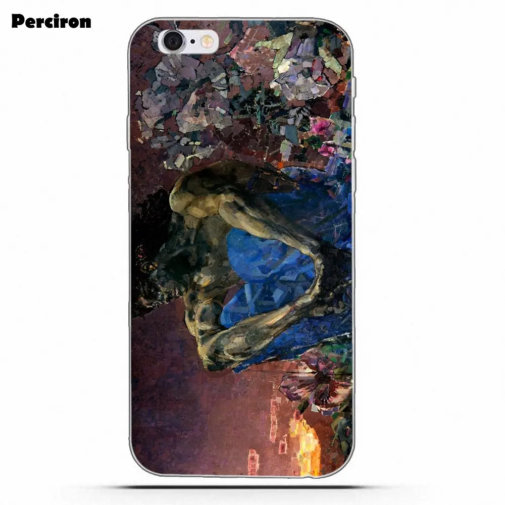 Чехлы из ТПУ для iPhone 4 4S 5 5C SE 6 6 S 7 8 Plus X Galaxy S5 S6 S7 S8 Grand Core II Prime Alpha Mikhail Vrubel Princess Swan