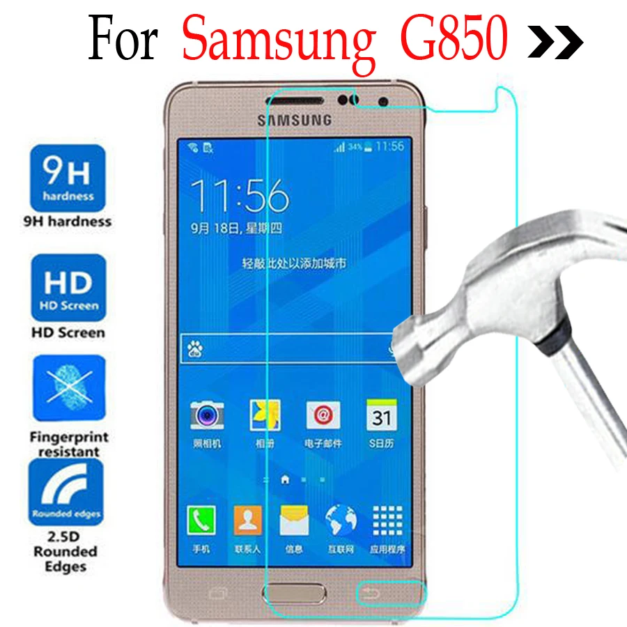Для Samsung Galaxy g850 закаленное стекло Экран протектор на Alpha G850F g8508 g8508s g8509 защитный