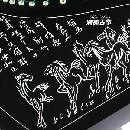 Имитация эбенового дерева 10 уровней игры Guzheng резные модели китайский 21 струны