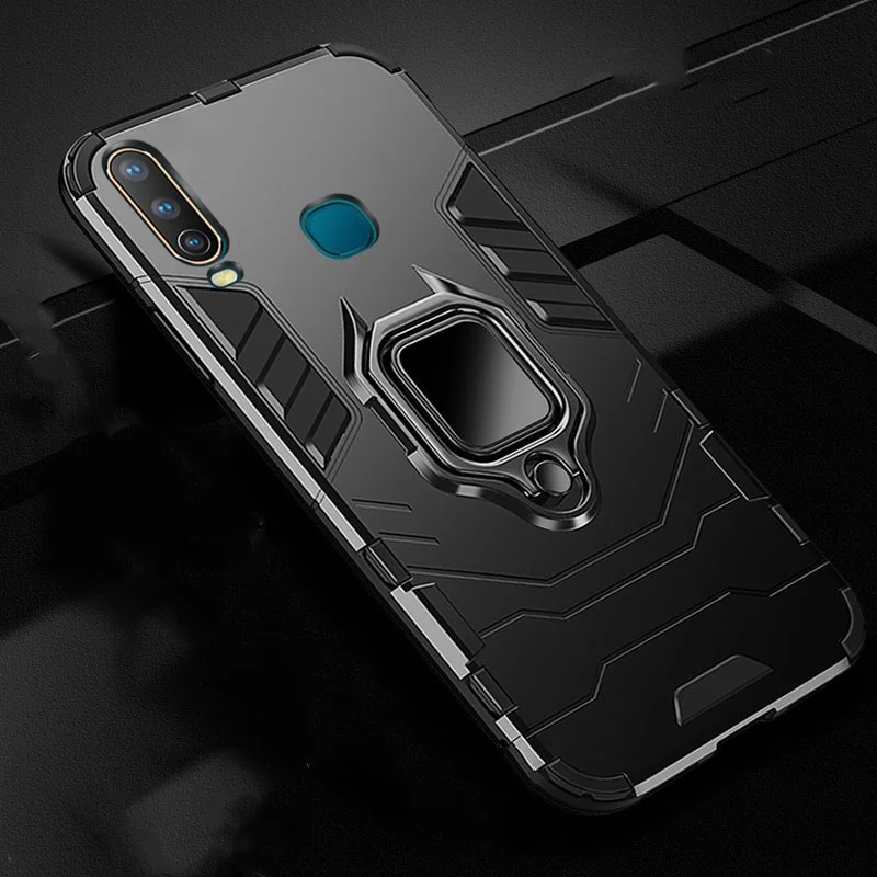 For VIVO Y19 Case Ring Holder Armor Bumper Back Cover U3 2019 Phone Finger Fundas | Мобильные телефоны и аксессуары