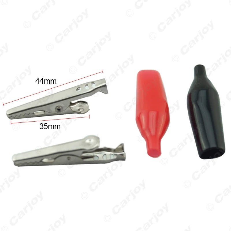 LEEWA 2 шт. маленький зажим типа крокодил 5 8 см черный и красный зажим-оболочка