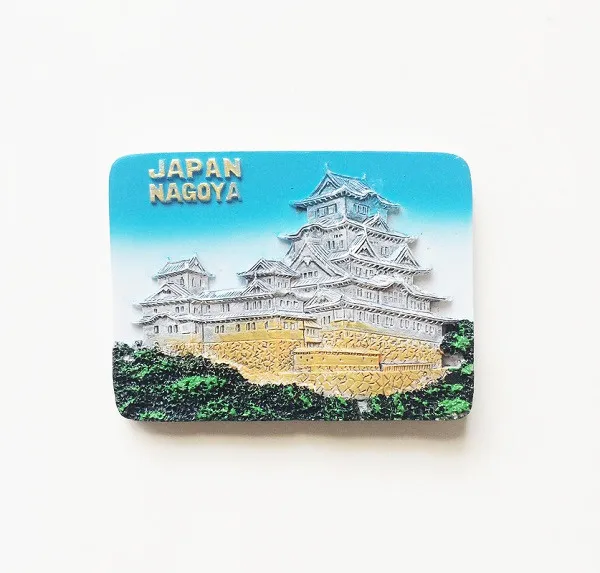 New Arrival 3D Hand painted Yokoso Nagoya Japan Fridge Magnet Tourism Souvenirs Refrigerator Magnetic Stickers Home Decoration|fridge magnet|japan