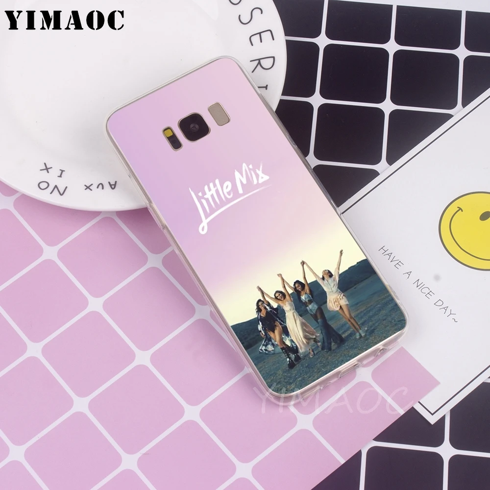 Мягкий ТПУ чехол YIMAOC Little mix Для Galaxy j3 j5 j6 j7 A5 2016 2017 A6 A9 2018 Note 8 9 S7 edge S8 S9 S10 Plus S10e |