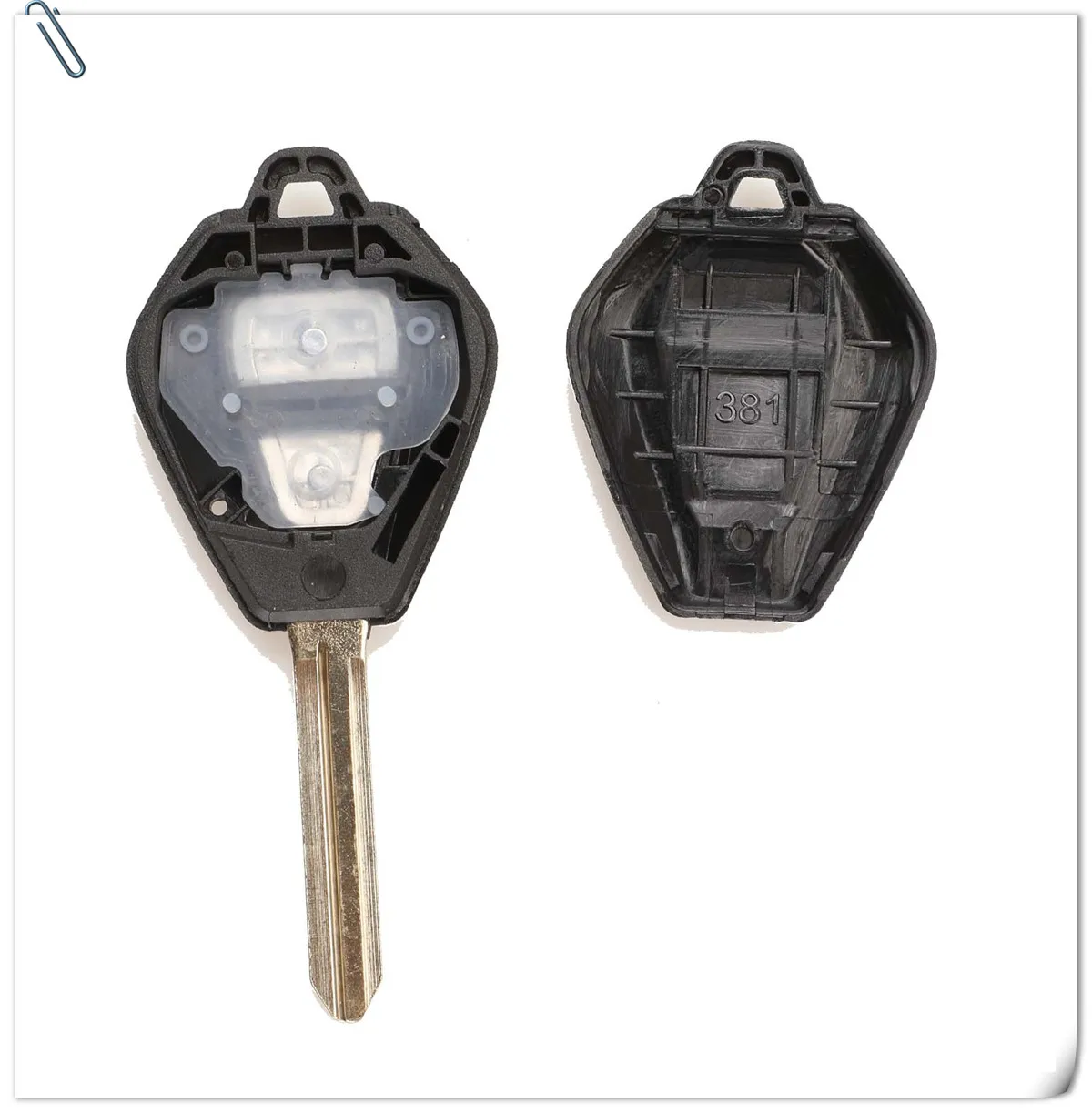 Jingyuqin TOY43 пульт дистанционного ключа оболочки Fob чехол подходит для Isuzu D-Max 2 кнопки uncut пустой ключ крышка Замена