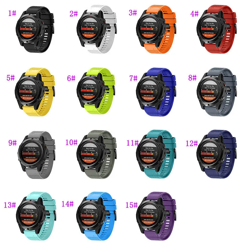 Centechia 26 мм ширина ремешок для часов Garmin Fenix 3 полоса спорта на открытом воздухе