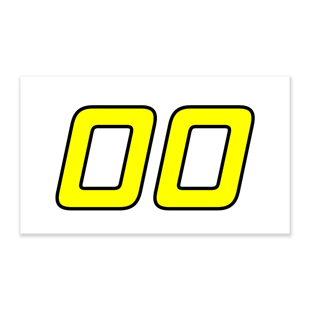 Универсальная виниловая наклейка для мотокросса испытания наклейки с номером