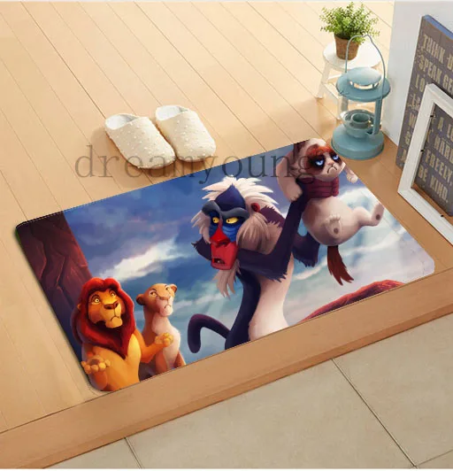 Пользовательские король лев grumpt кошка Дверной Коврик Ковер Для Гостиной 40x60 см