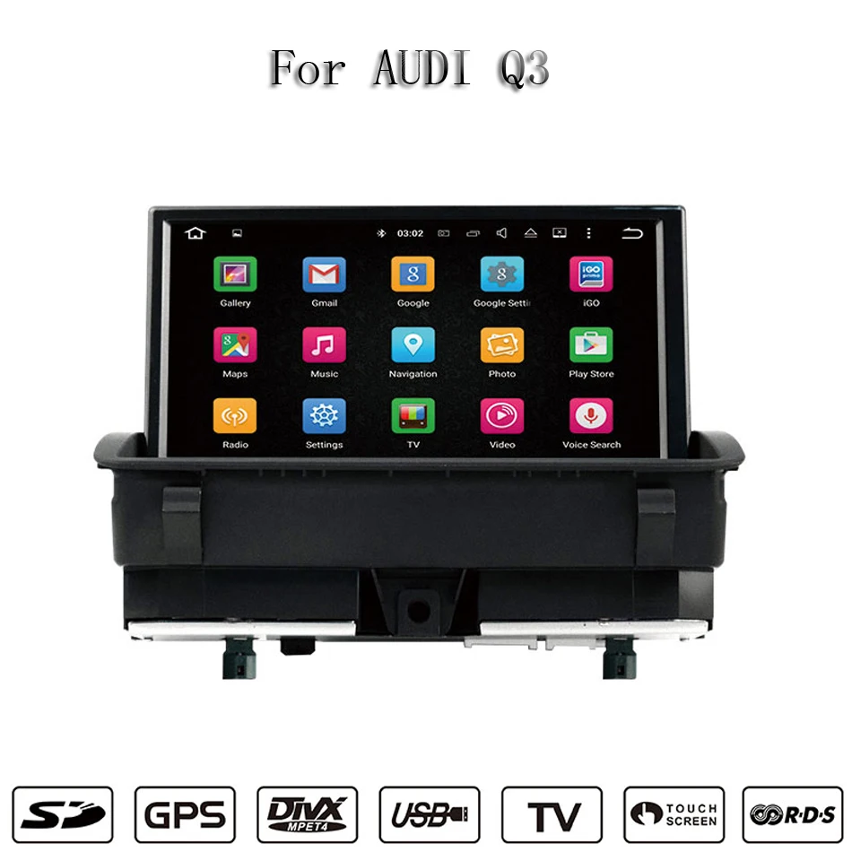 Последние Android 7 1 мультимедиа для Audi Q3 2011 ~ 2015 радио cd dvd плеер CarPlay BT GPS