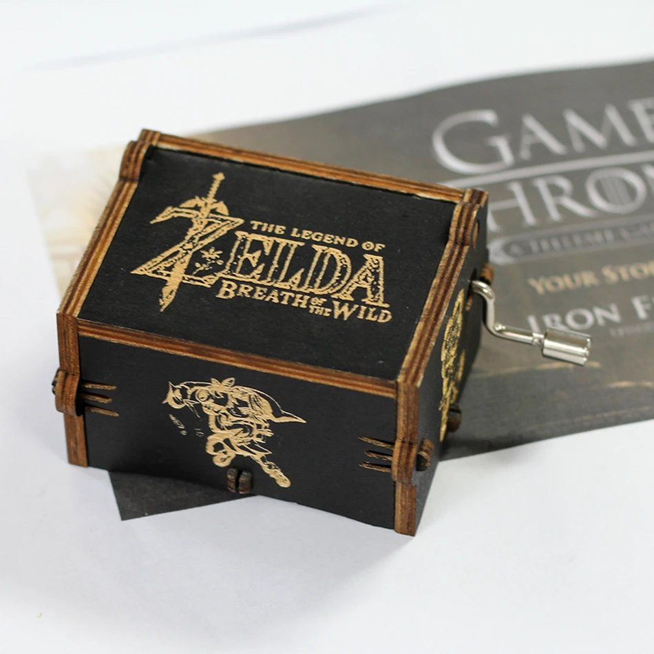 The Legend Of Zelda Дропшиппинг Античная резная деревянная рука игра трон Звездные войны престолов музыкальная шкатулка Рождественский подарок на год juego de tronos - Цвет: The Legend Of Zelda