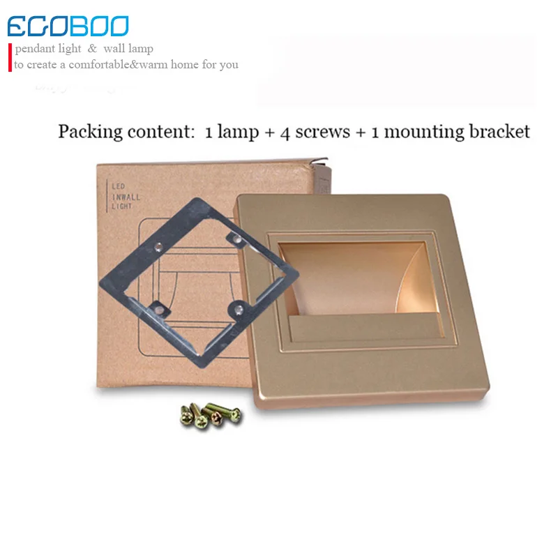 Светодиодные светильники EGOBOO потолочные 100 240 В 1 5 Вт 2 шт./лот|led stair light|stair lights