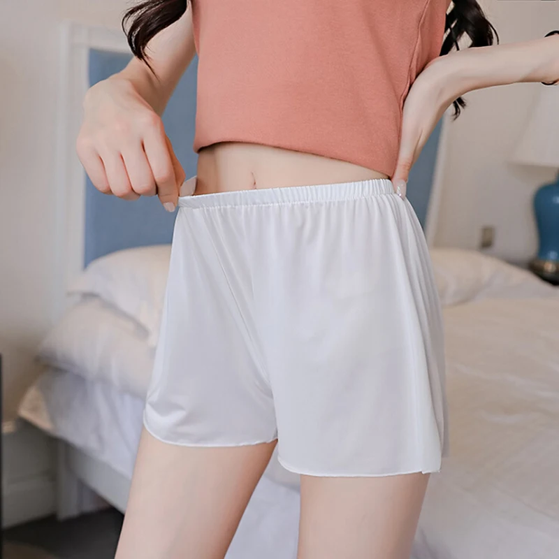 Женские безопасные шорты сексуальное нижнее белье атласные короткие брюки