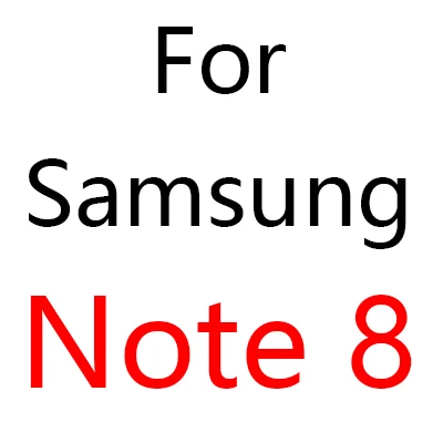 For Note 8 50 шт./партия BRSUANG 360 градусов полный охват Чехлы для мобильных телефонов Жесткий ПК чехол с экранной пленкой для samsung Note9 S8 A6 J8 A9 A520 - Цвет: For Note 8