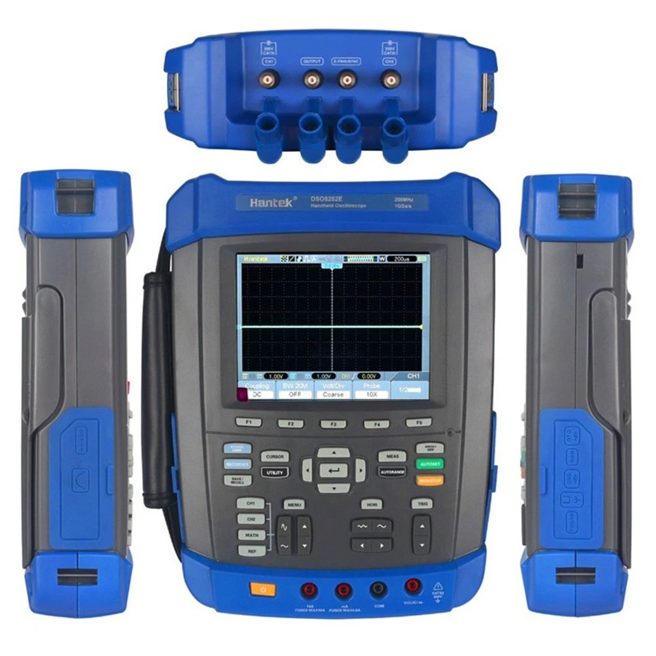 Осциллограф 1GSa/s с частотой дискретизации Hantek DSO8072E/DSO8102E/DSO8152E/DSO8202ETFT цветной ЖК