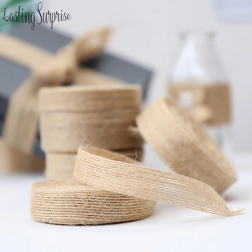 Холщовая лента винтажная Мешковина из конопли джутовая веревка украшение для