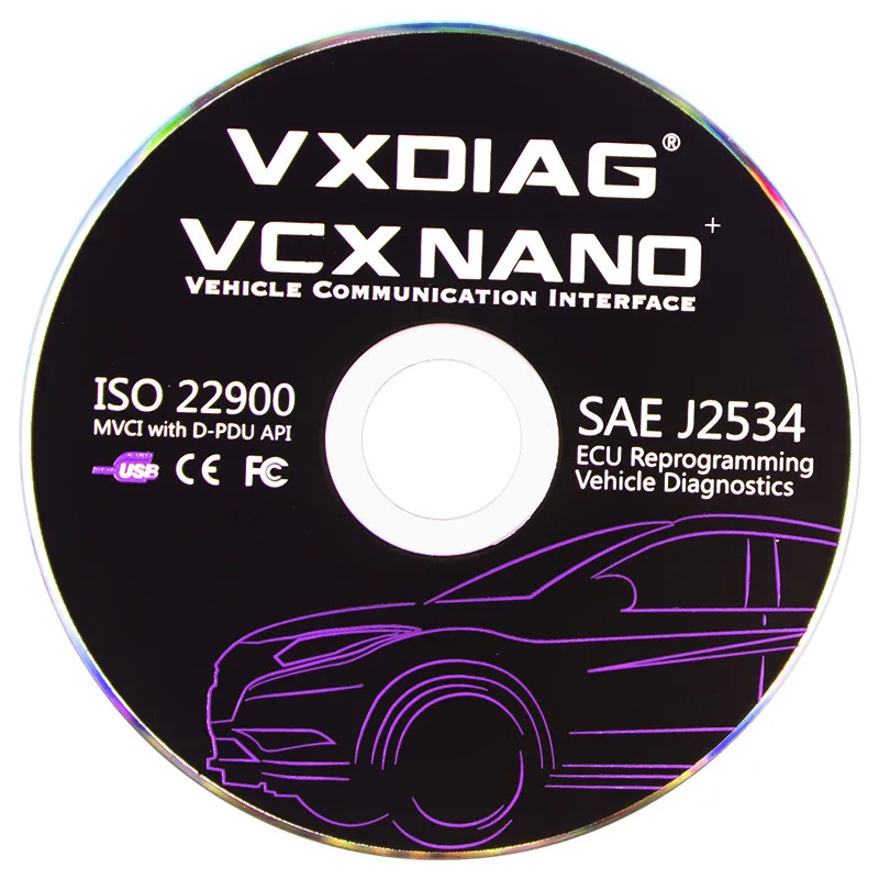 VXDIAG VCX NANO для Toyota TIS Techstream V12.10.019 OBD2 сканер SAE J2534 ECU перепрограмматор USB/Bluetooth