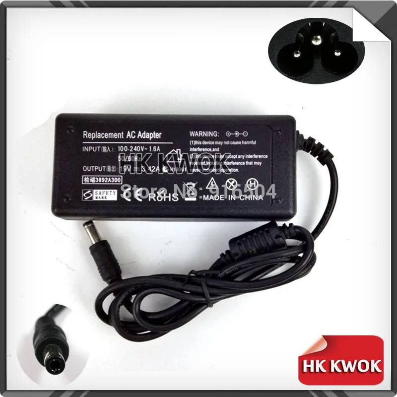 

19V 3.42A 5.5mm*2.5mm 65W AC Power Adapter Laptop For toshiba R700 C600 L522 L515 A100 A105 Notebook Power Supply Charger