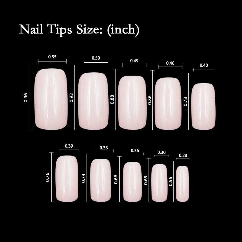 100 шт розовые накладные ногти акриловый гель для французского маникюра салона