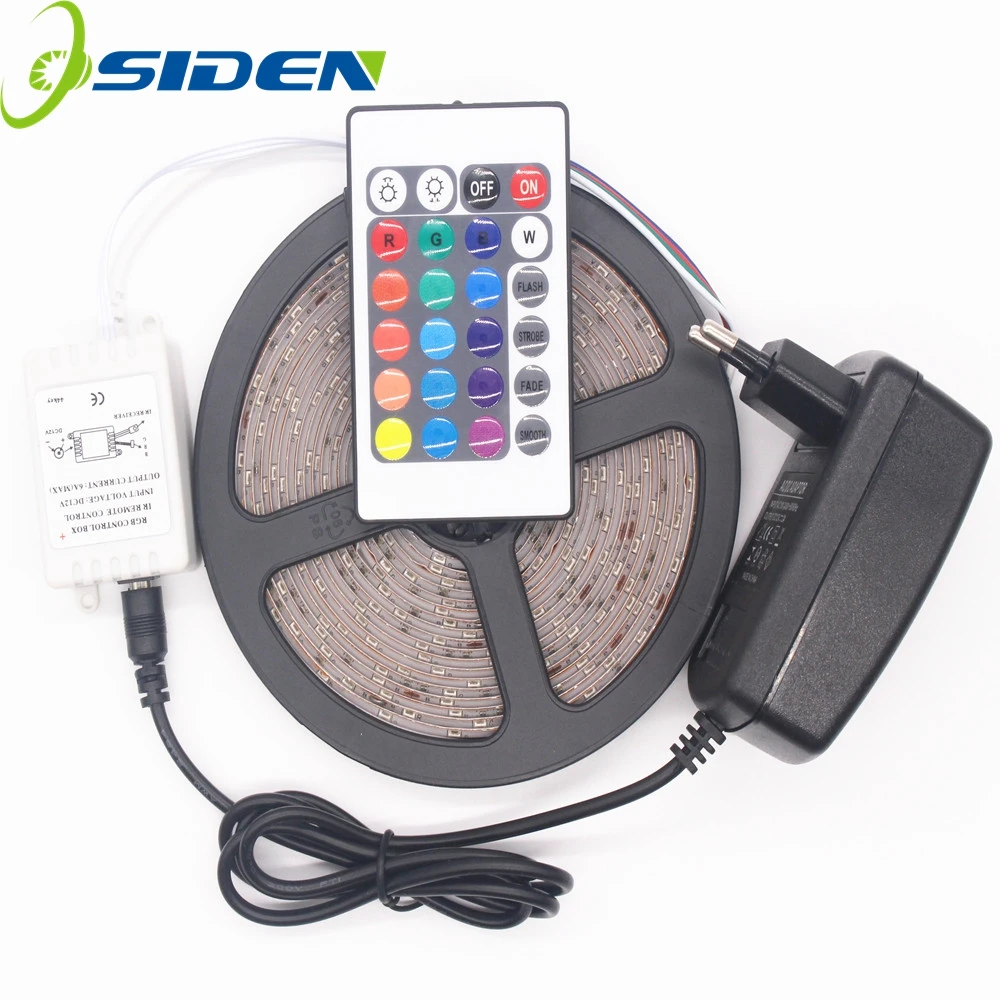 OSIDEN 5 м RGB Светодиодная лента 2835 SMD Водонепроницаемая IP65 IP20 DC 12V 60 светодиодов/M Fita