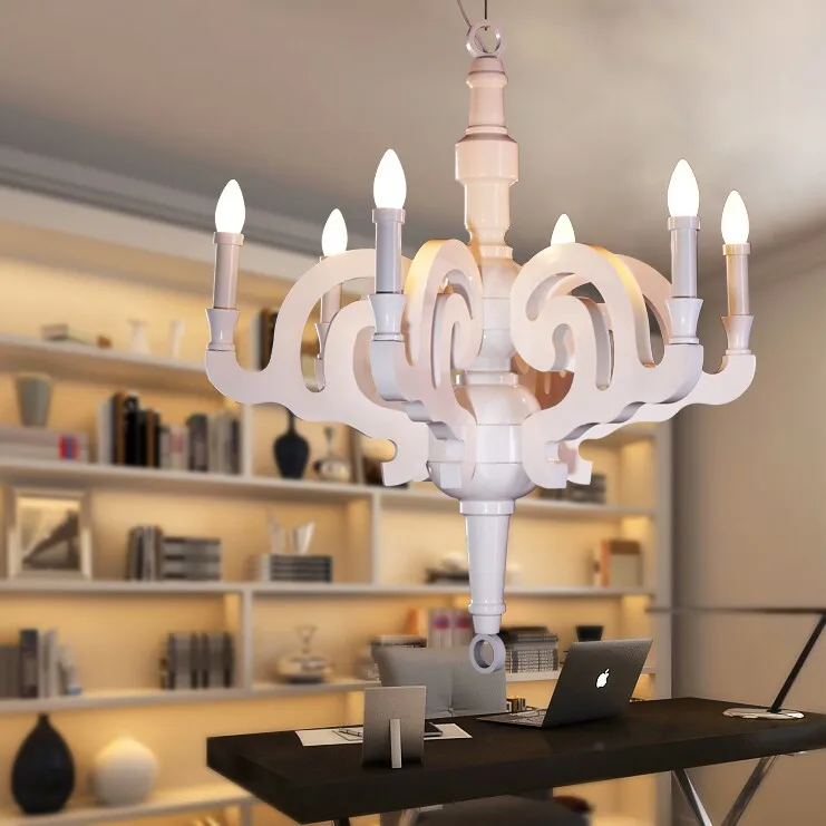 Люстры Современные светодиодные 6 светильников железная классическая люстра с