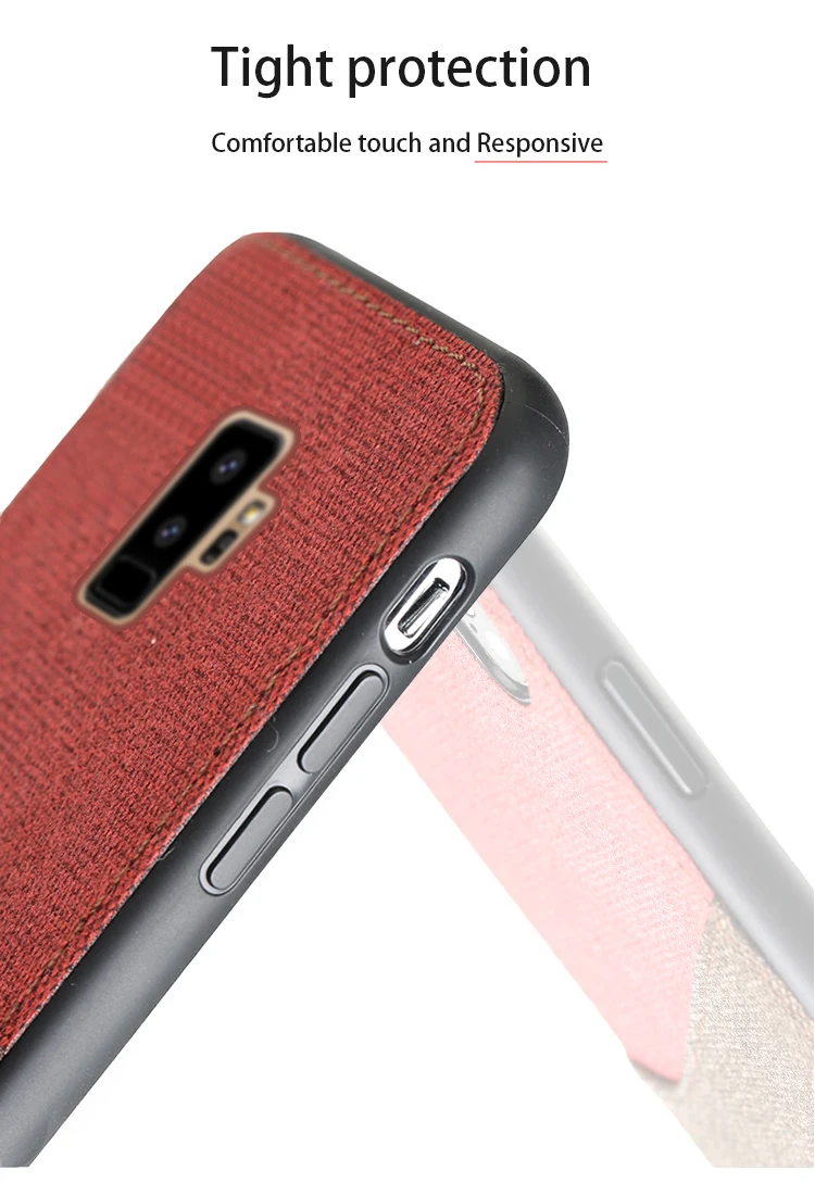Холст чехол для телефона для samsung Galaxy S8 S9 Plus Note 8 9 S7 край A3 A5 A7 J3 J5 J7 A8 Цвет строчкой для задней панели Чехол