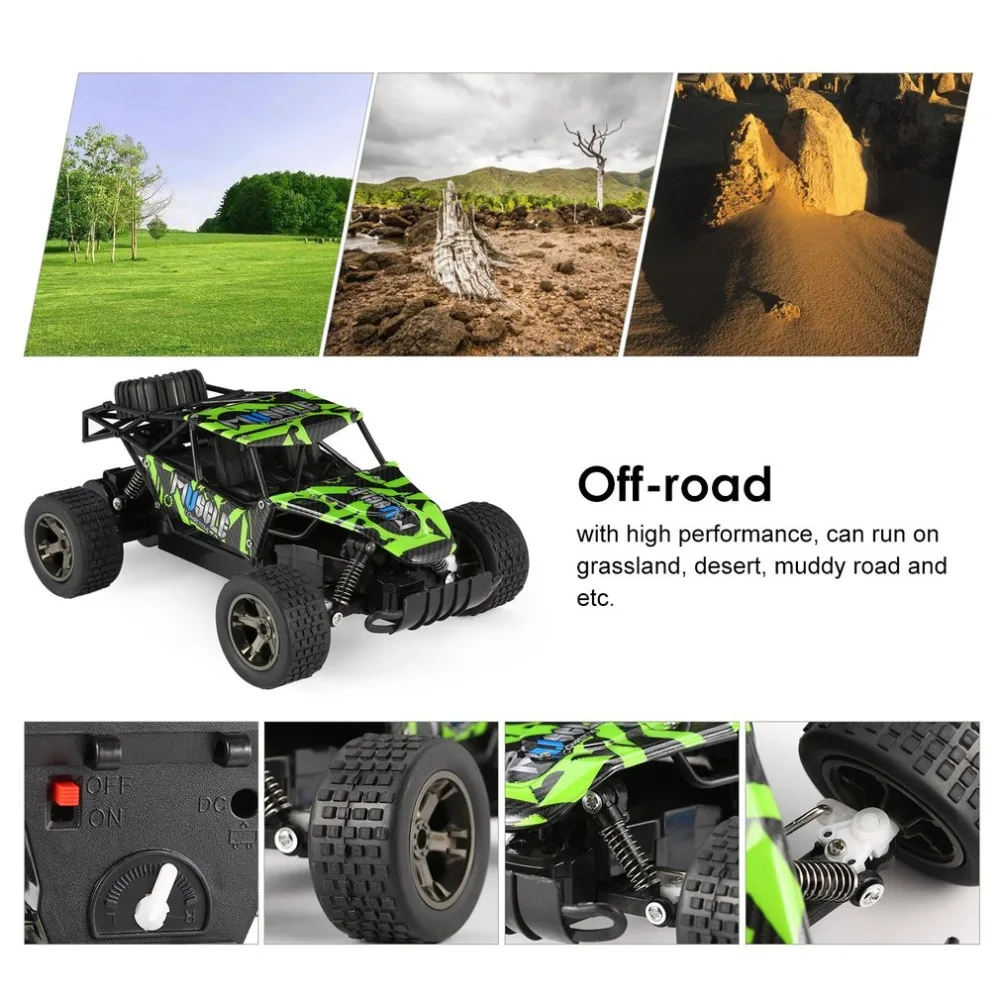 RC Car 2.4G 1/18 15km/h High Speed Racing Off-road Buggy Truck Desert Remote Control Vehicles for Kids Gift Hot | Игрушки и хобби