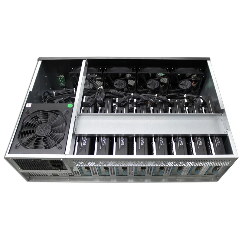 B250 BTC mining rig корпус USB miner sever корпус крипто монета алюминиевая рамка вентилятор Mmcoin ETH и т. д. XMR gtx1070 1070ti gtx1080 1080ti