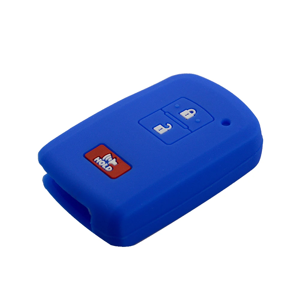 Colorful 3 Buttons Soft Skin Rubber Car Key Case Fob Cover Shell For Toyota Camry RAV4 Avalon Auris Replacement Accessories | Автомобили и