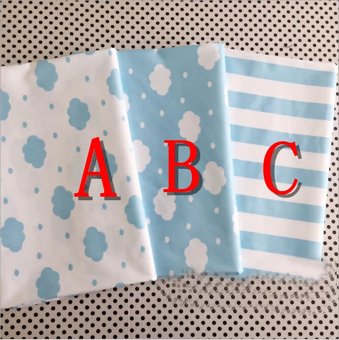 Хлопковая ткань пэчворк синие облака Сделай Сам шитье ремесло набор стеганая для