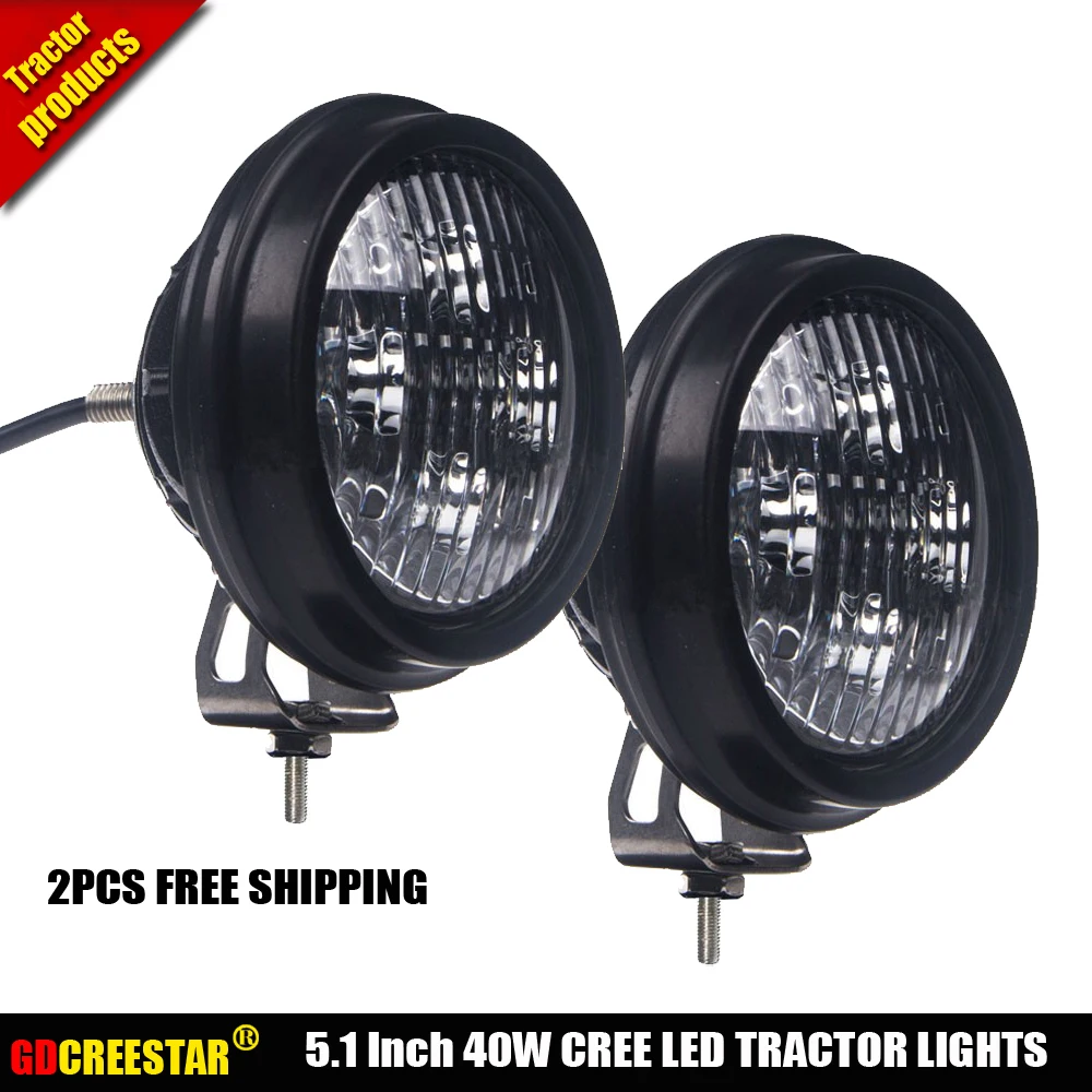 

12V 24V 4.5inch Round Led Flood tractor lights TL2060 TL2080 For Allis Chalmers Case/IH John Deere Agricultural LED Lights x2pcs