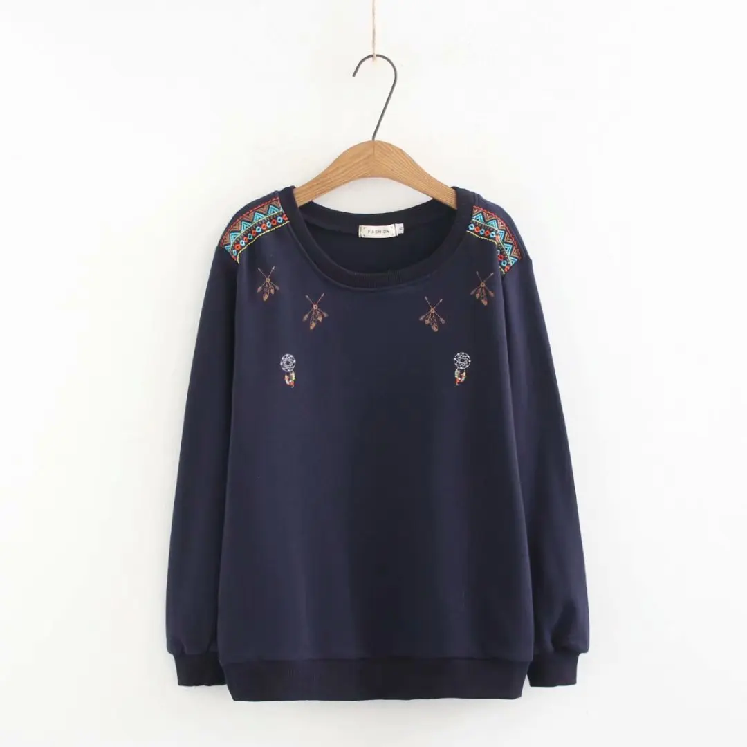 Толстовка Женская повседневная с длинным рукавом свободная большого размера