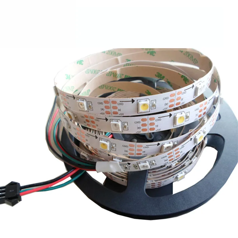 5mX Высококачественная адресная APA104 RGBW(WW /CW) Светодиодная лента 5 в вход 5050smd