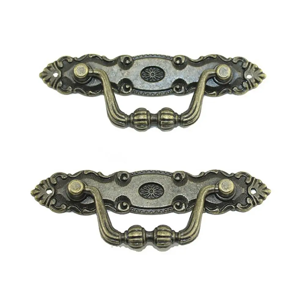 5 шт. Европейская классическая ретро ручка ящика из цинкового сплава дверная