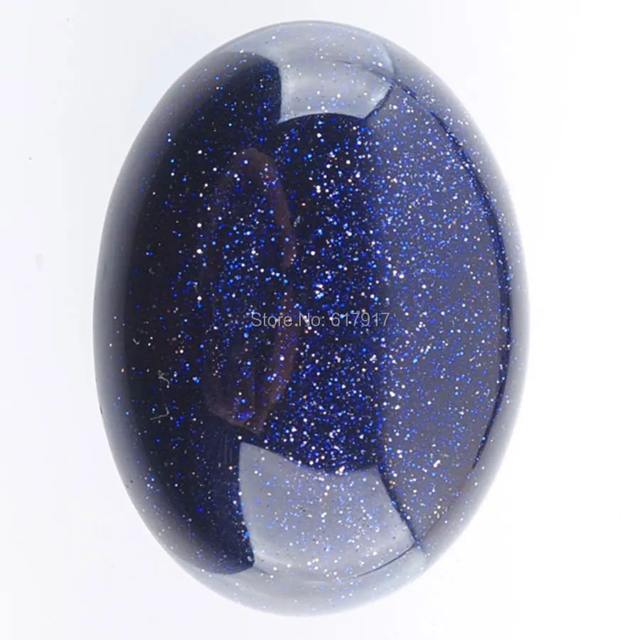RONGZUAN Free Shipping Natural Blue Sand Gem Stones Oval Cabochon CAB No Drill Hole 22x30x8mm For Making Jewelry 10PCS TU3158 | Украшения и