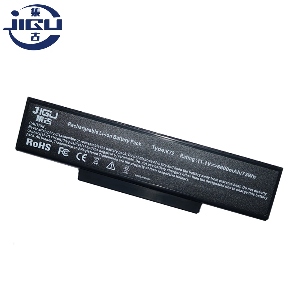 JIGU 9 ячеек Батарея A32-K72 для Asus K72 K72F K72JR N71JQ N71VG N71VN K72J N71 K72Q N73 K73 X77 A72D A32-N71 | Компьютеры