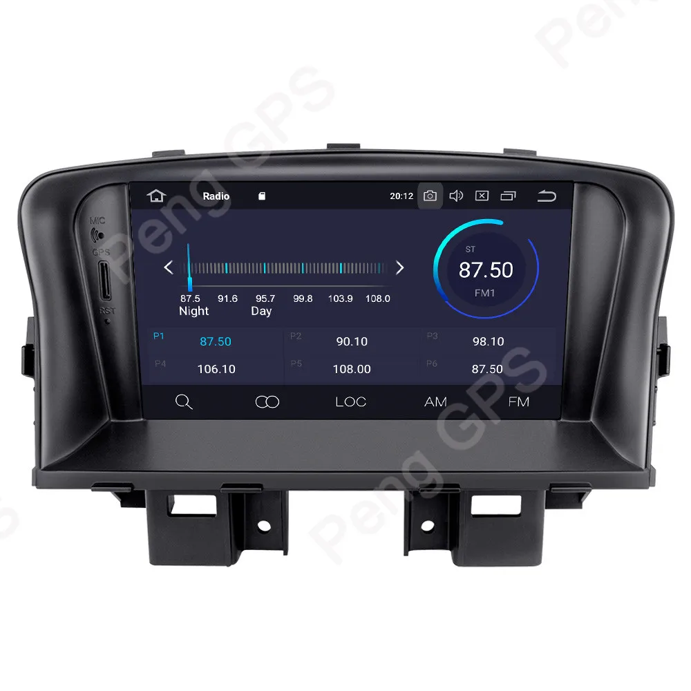Автомобильный DVD-плеер 1024*600 2 Din Android 9 0 с GPS-навигацией для Chevrolet Cruze 2008 2009 2010 2011 2012 P