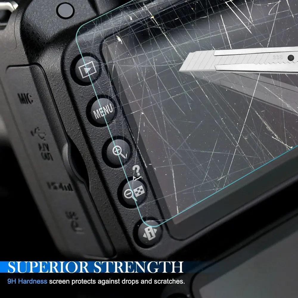 2x9 H закаленное стекло ЖК экран протектор для Sony A6300 A6100 A6000 A5000 A3000 NEX 5T 6 7 5N Panasonic