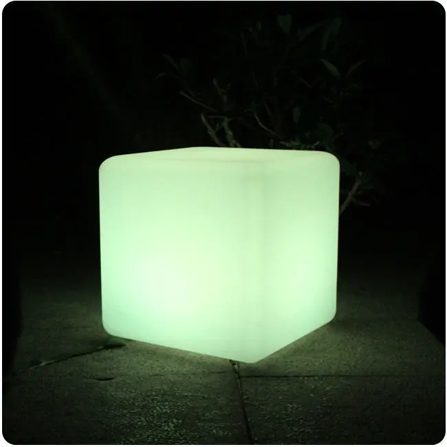

30cm RGBW 16 color Changing with remote control batter powered Cordless Rechargeable LED Light cube Chair Free shipping 2pcs/lot