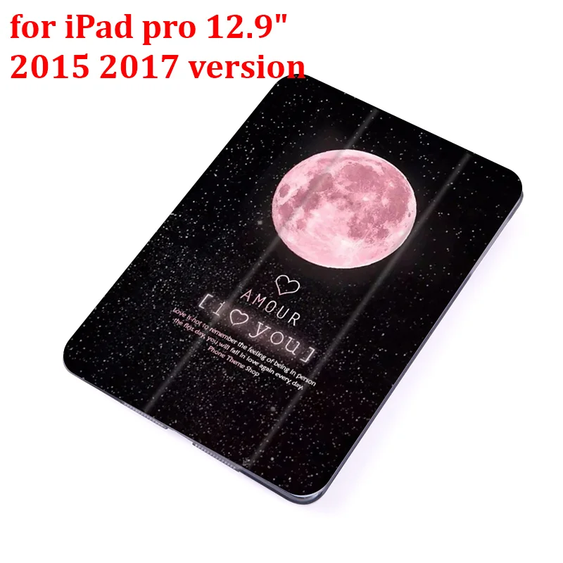 for pro 12.9 2015 Чехол-книжка для iPad Pro 9," 10,5" 1" 12,9" из искусственной кожи с изображением ночного неба для планшета, складной чехол-книжка - Цвет: for pro 12.9 2015