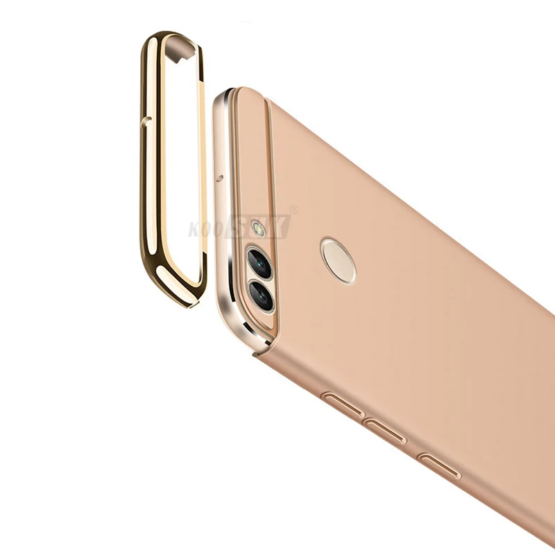 Роскошный чехол для Huawei P Smart 3 в 1 с полной защитой Ультратонкий Жесткий Чехол