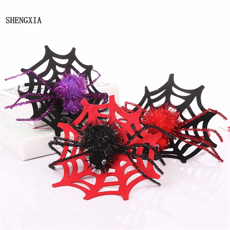 

Halloween Spider Web Headband Fancy Dress Party Performance Party Explosion Props Popular Festival Supplies Factory Wholesale