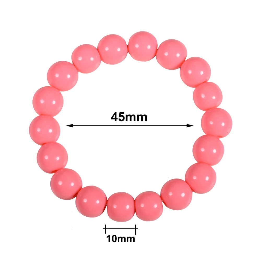 Прекрасный светло-розовый горячий акрил розового цвета браслеты из бисера для