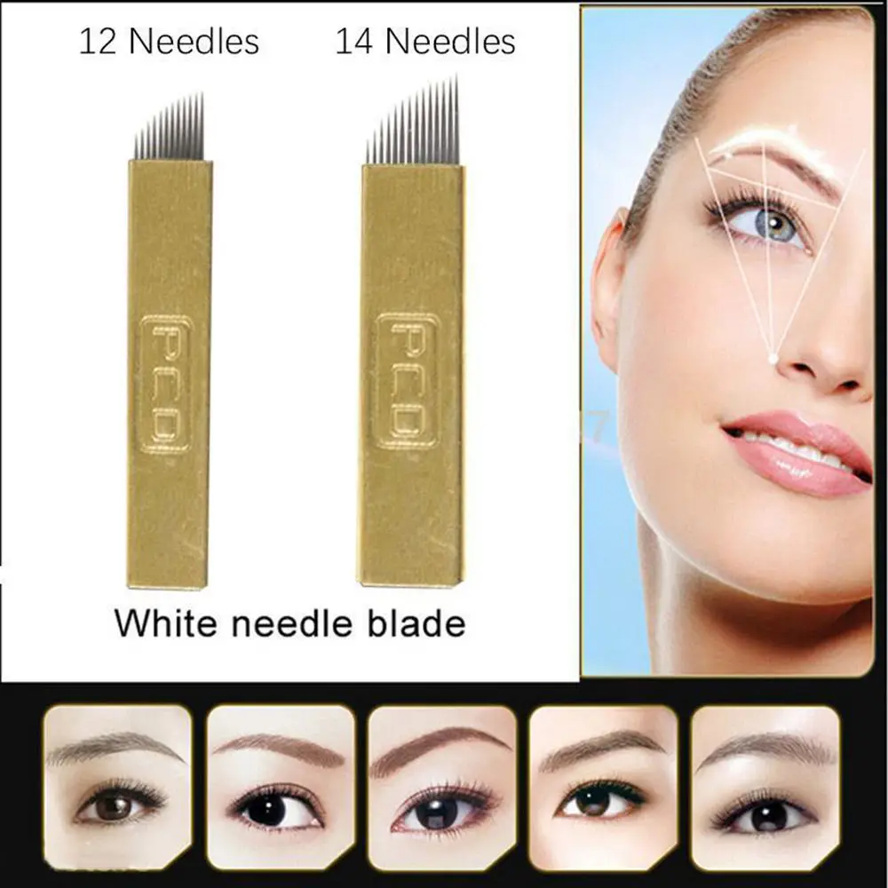 5 шт. иглы для татуажа бровей 12 контактов|microblading needles|blade microbladingpcd |