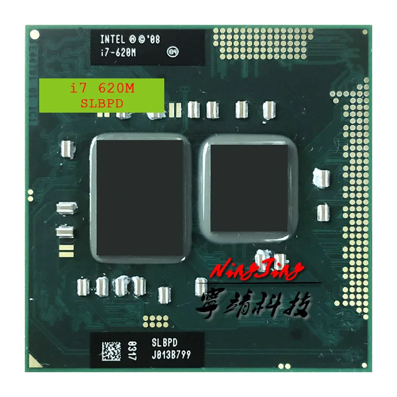 Intel Core i7 620M SLBTQ SLBPD 2 6 ГГц двухъядерный процессор Quad нить Процессор и формирующая
