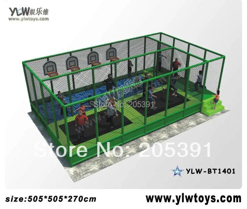Детская игровая площадка батут парк с корзиной и бассейн | Спорт развлечения