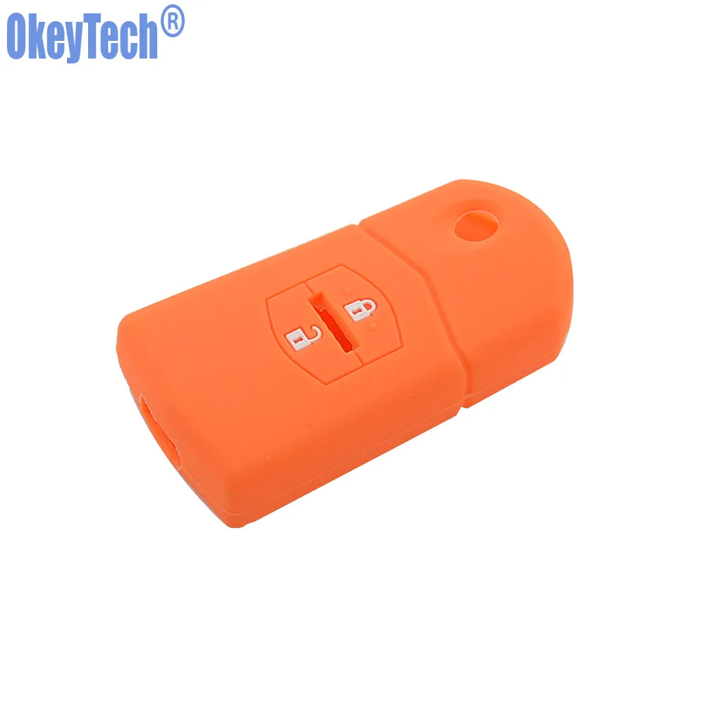 OkeyTech силиконовый чехол для ключей Mazda 3 2 6 2003 2004 2005 2006 2007 2008 2009 2010 2011 2012 2013