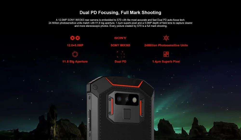 DOOGEE S70 6 ГБ 64GM смартфон 5,9" IP68 IP69K водонепроницаемый Восьмиядерный процессор Helio P23 Android 8,1 игровой телефон беспроводной NFC 5500 мАч